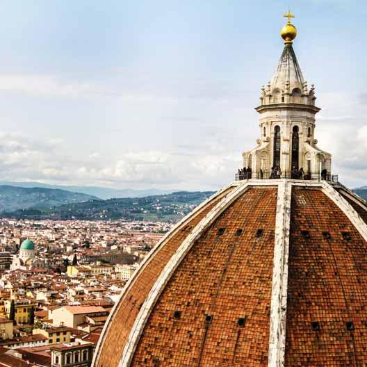 A view of Florence, Italy from the Duomo